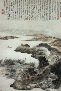 Shitao clean autumn old China ink Oil Paintings